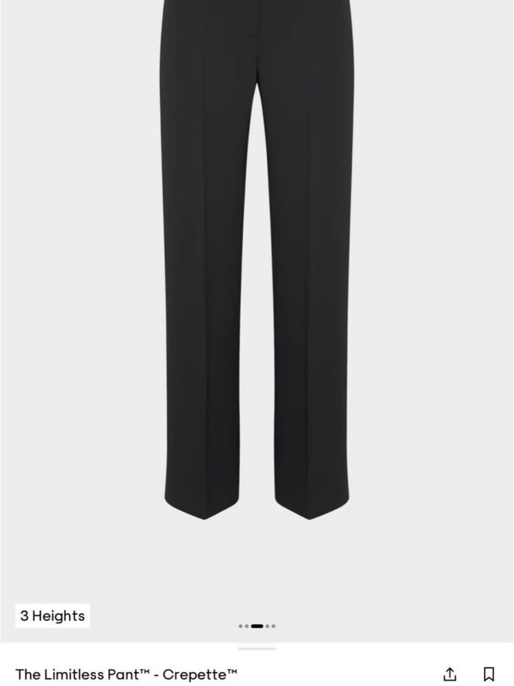 Aritzia Straight-Leg Dress Pants in Black